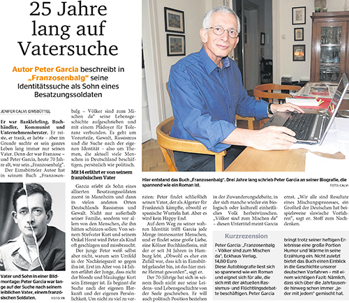 Zeitungsartikel über Peter Garcia